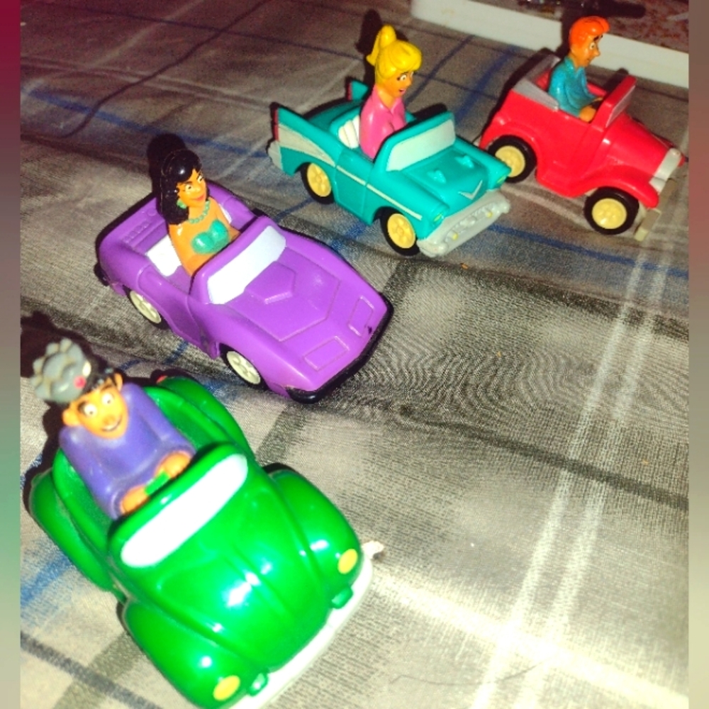 Vintage 1991 Archie Comics Toy Cars for Burger King Kids Club COMPLETE